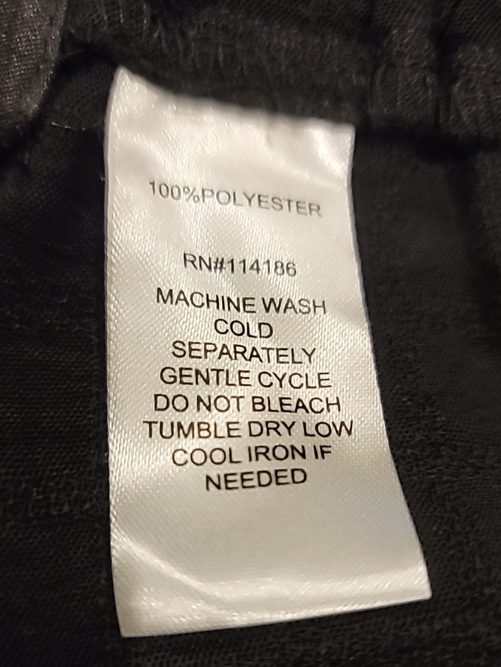 Chloe + Jasmine Black Wide Leg Drawstring Pants Large - Picture 9 of 13